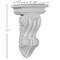 Ekena Millwork 6 7/8"W x 3 1/2"D x 11"H Artis Corbel COR06X03X11AR - alternate 5